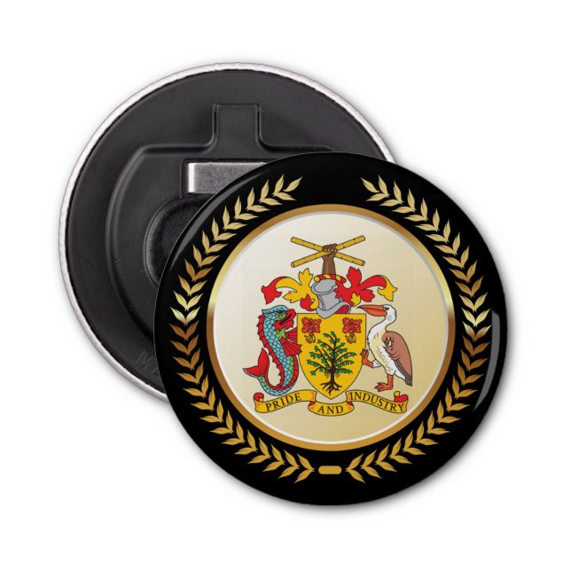 Barbados Coat of Arms Bottle Opener (Front)