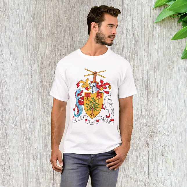 Barbados Coat of Arms National Emblem  T-Shirt (Creator Uploaded)