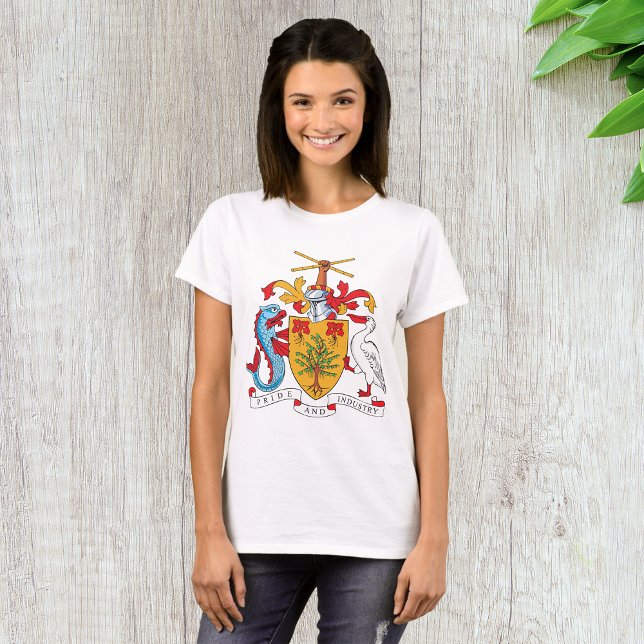 Barbados Coat of Arms National Emblem  T-Shirt (Creator Uploaded)