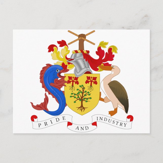 Barbados Coat of Arms Postcard (Front)