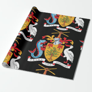 Barbados Coat Of Arms Wrapping Paper