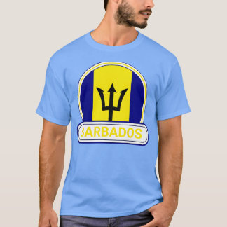 Barbados Country Badge Barbados Flag T-Shirt
