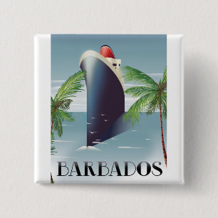 Barbados Cruise 15 Cm Square Badge