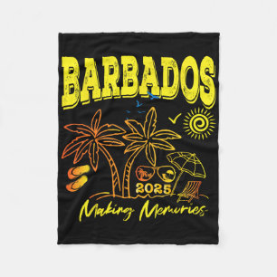 Barbados Cruise Vacation 2025 Family Trip Friends  Fleece Blanket