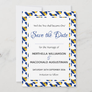 BARBADOS Custom Celebration Scripture Wedding Save The Date