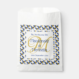 BARBADOS Custom   Monogram Wedding Favour Bag