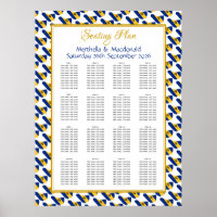 BARBADOS Custom Wedding Reception 160 Seating Plan