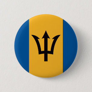 Barbados Flag 6 Cm Round Badge