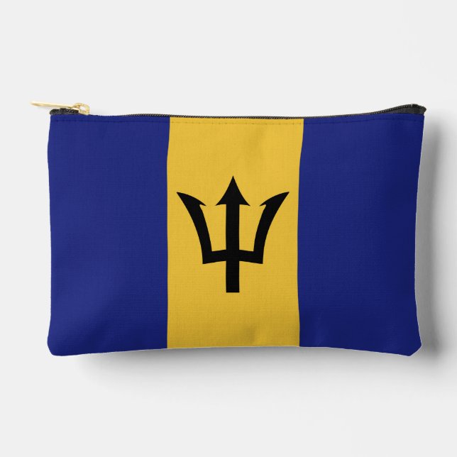 Barbados flag accessory pouch (Front)