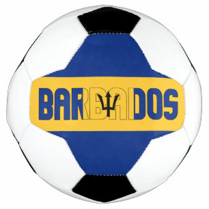 Barbados Flag Adorable Patriotic Soccer Ball