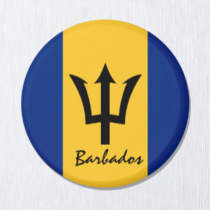 Barbados flag & America - travel/sports fans Magnet