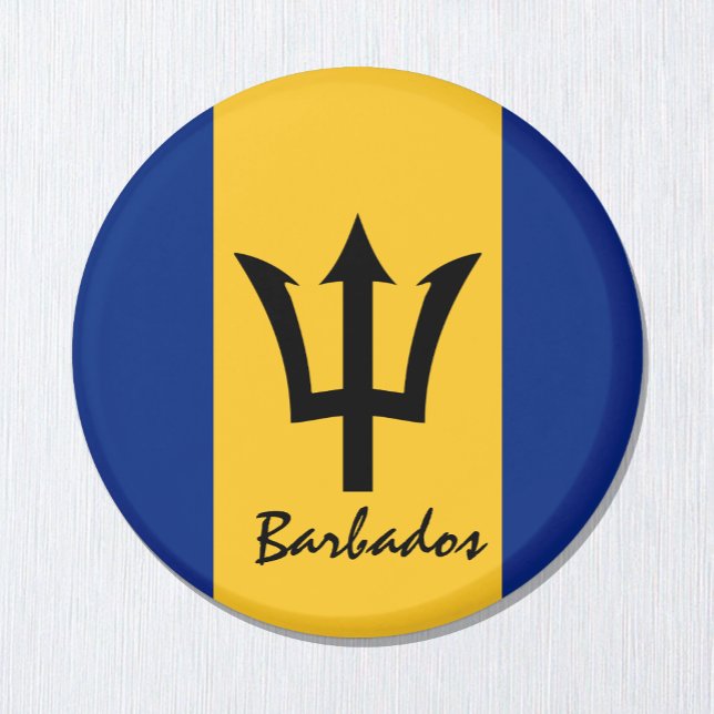 Barbados flag & America - travel/sports fans Magnet (Creator Uploaded)