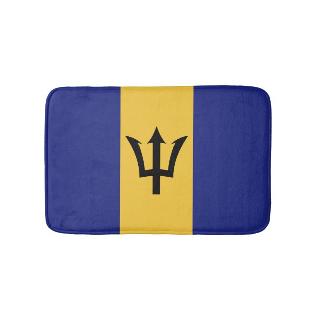 Barbados flag bath mat (Front)