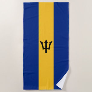 Barbados Flag Beach Towel