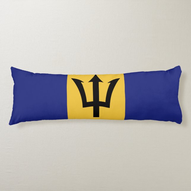 Barbados flag body cushion (Front)