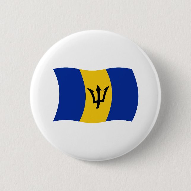 Barbados Flag Button (Front)