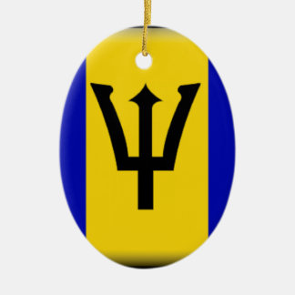 Barbados  Flag Ceramic Ornament