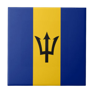 Barbados  Flag Ceramic Tile