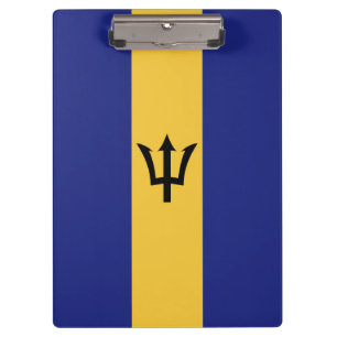 Barbados flag clipboard