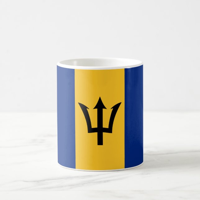 Barbados Flag Coffee Mug (Center)
