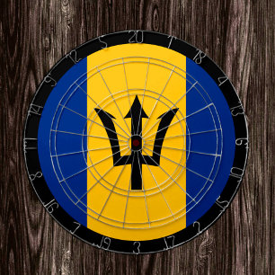 Barbados Flag Dartboard & Barbados / game board