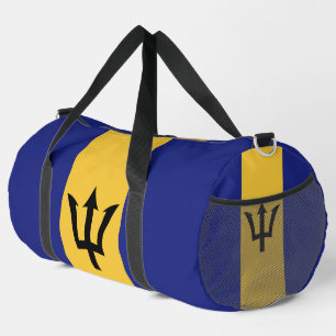 Barbados flag duffle bag