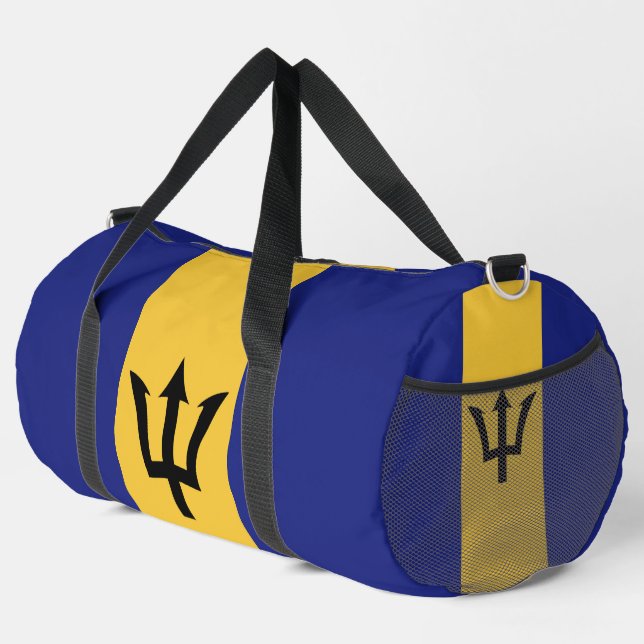 Barbados flag duffle bag (Right Corner)