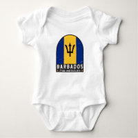 Barbados Flag Emblem Distressed Vintage