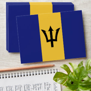 Barbados flag envelope