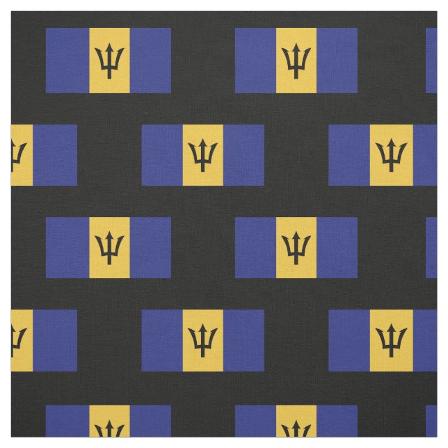 Barbados Flag Fabric (Swatch)