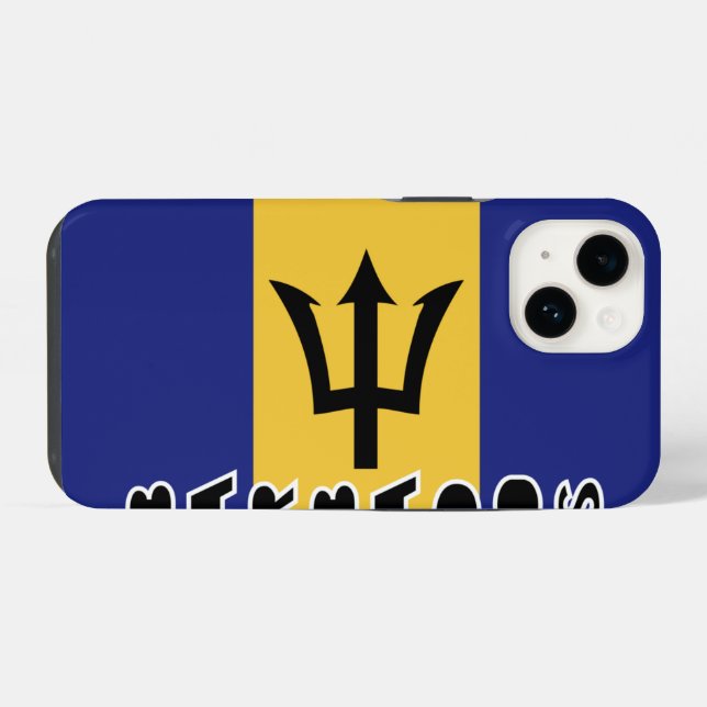 Barbados Flag  iPhone Case (Back Horizontal)
