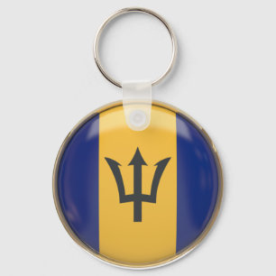 Barbados  Flag    Key Ring
