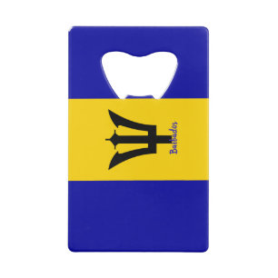 Barbados Flag Keychain Bottle Opener