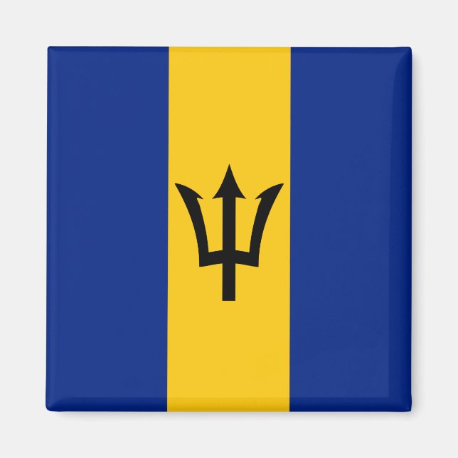 Barbados  Flag Magnet (Front)