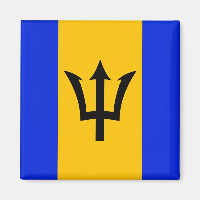 Barbados Flag   Magnet (Front)