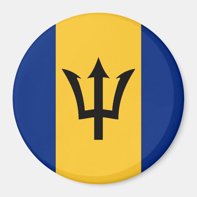 Barbados Flag Magnet (Front)