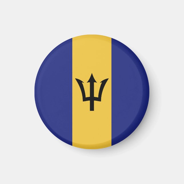 Barbados flag magnet (Front)
