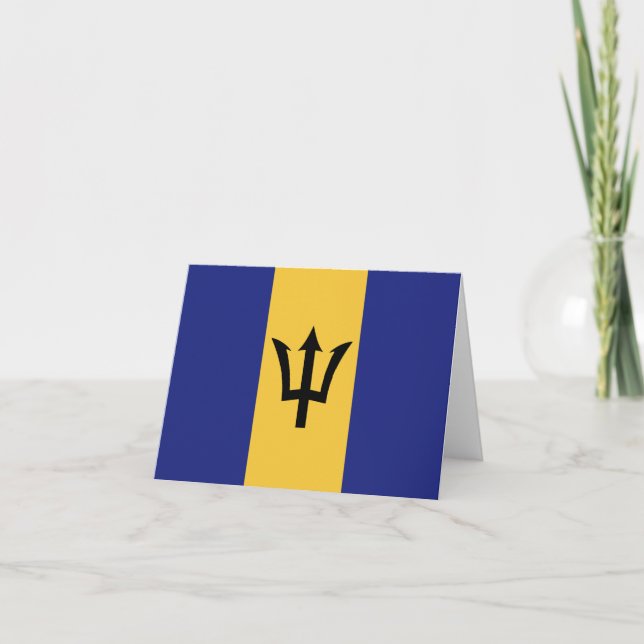 Barbados flag note card (Front)