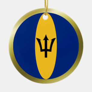 Barbados Flag Ornament