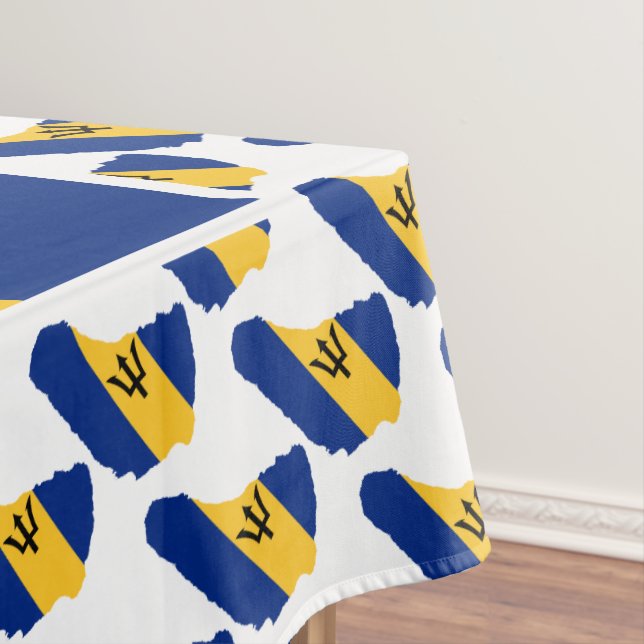 BARBADOS FLAG Patriotic Tablecloth (In Situ)