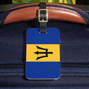 Barbados Flag Personalised Luggage Tag