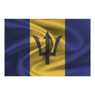 Barbados Flag Photo Print