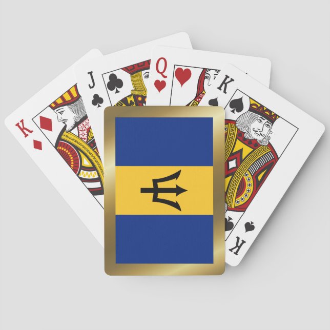 Barbados Flag Playing Cards (Back)