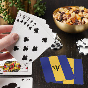 Barbados flag playing cards