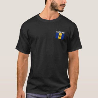 Barbados Flag Pocket Barbadian Family Roots Men Wo T-Shirt