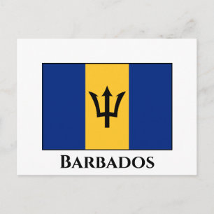 Barbados Flag Postcard