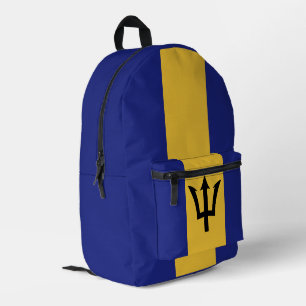 Barbados flag printed backpack