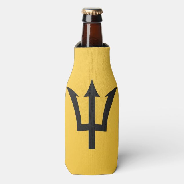 Barbados Flag  Seltzer Can Cooler (Bottle Front)