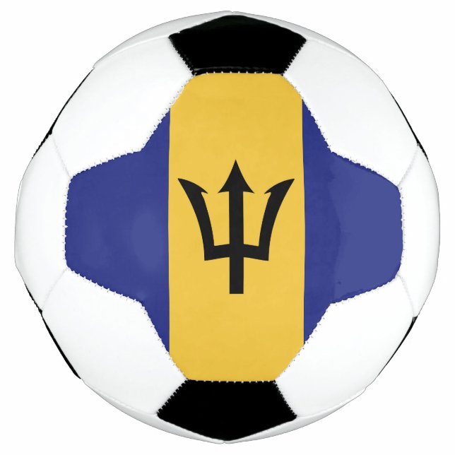 Barbados flag soccer ball (Front)