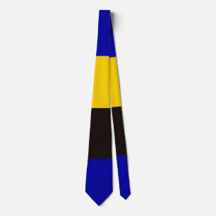 Barbados Flag Stripe Colours  Tie